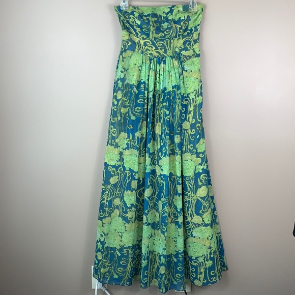 NWOT Anthropologie Watercolor Garden maxi dress - Picture 5 of 10